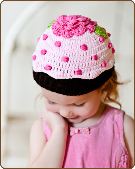 Pink Cupcake Hat