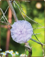 Mesh Flower Clippie - Lavender