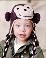 Brown/Khaki Monkey Hat