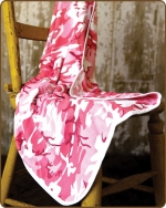 Pink Camo Knit Blanket