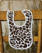 Giraffe Knit Bib
