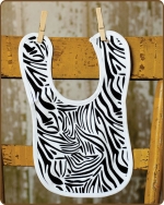 Zebra Knit Bib