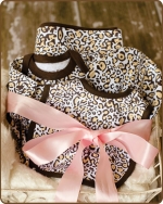 Leopard Knit Layette Gift set
