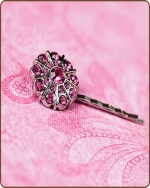 Emma Bobby Pin in Hot Pink