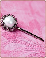 Amelia Bobby Pin in Hot Pink
