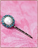 Amelia Bobby Pin in Turquoise