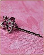 Kendall Bobby Pin in Hot Pink