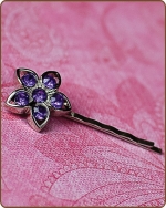 Kendall Bobby Pin in Purple