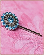 Chloe Bobby Pin in Turquoise