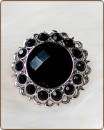Kayli Filigree Ring in Black