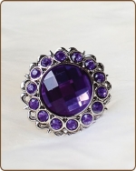 Kayli Filigree Ring in Purple
