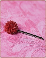 Madeline Bobby Pin in Red