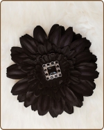 Daisy Flower Clippie Black