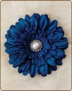 Daisy Flower Clippie Navy