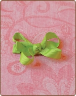 Baby Bow Apple Green