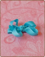 Baby Bow Misty Turquoise