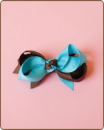 Boutique Twisted Bow Preppy Blue