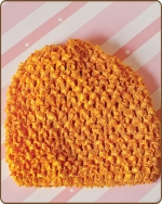 Crochet Waffle Beanie Gold