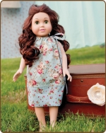 18 inch Doll Pillowcase Dress - Cottage Flowers